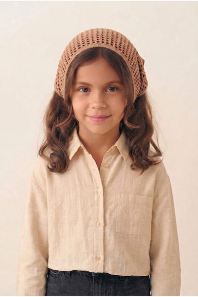 M&C Colleciton Girl's 100% Cotton Summer Mesh Knitted Scarf Bandana Hair Accessory