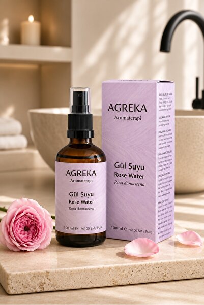 Gül Suyu 100 ml - Tonik, %100 Saf ve Doğal, Yatıştırıcı ve Ferahlatıcı Cilt Bakım Suyu