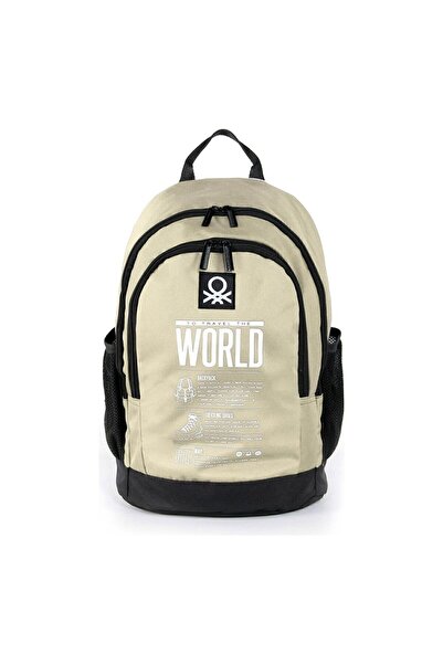 Benetton School Backpack Double Compartment 3838