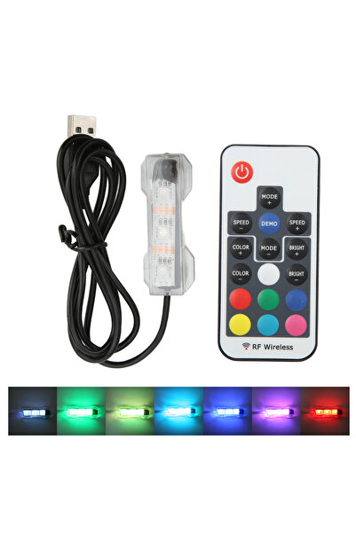 Choice1 USB Plug Black USB LED Aquarium Light Plastic Colorful Micro Landscap...