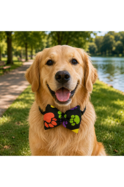 PATİMİO Adjustable Cat Dog Bow Tie Paws