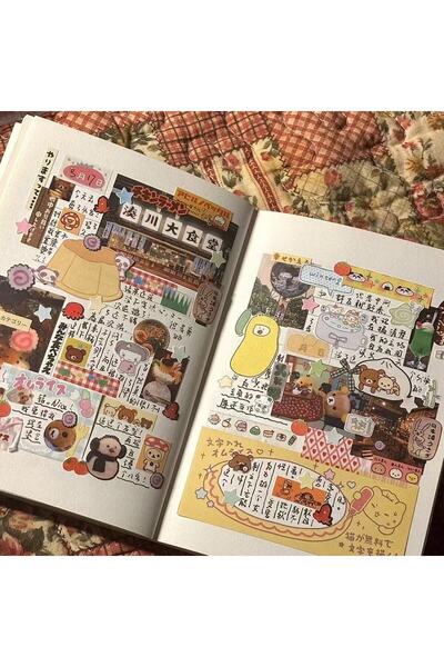 Choice كتاب مواد، دفتر يوميات على طراز الزلابية القديمة، دفتر ملصقات، دفتر يو...