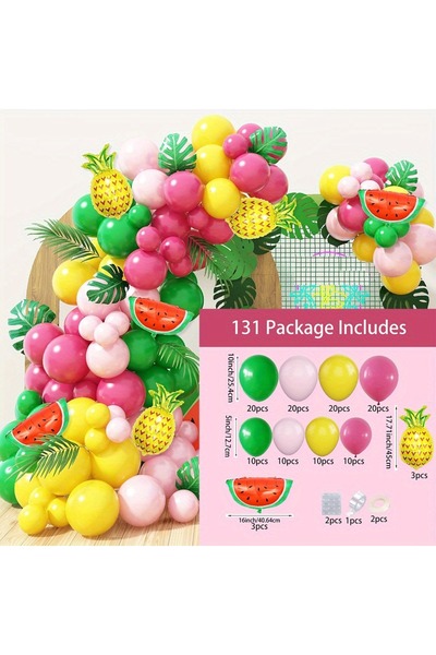 Choice Other MULTI 131pcs Tropical Fruit Balloon Wreath Arch Kit, Birthday an...