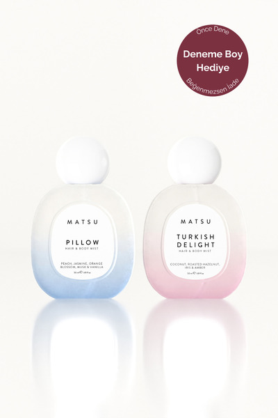 MATSU Pillow & Turkish Delight Vücut Mist & Saç Parfümü Seti - Temiz ve Tatlı...