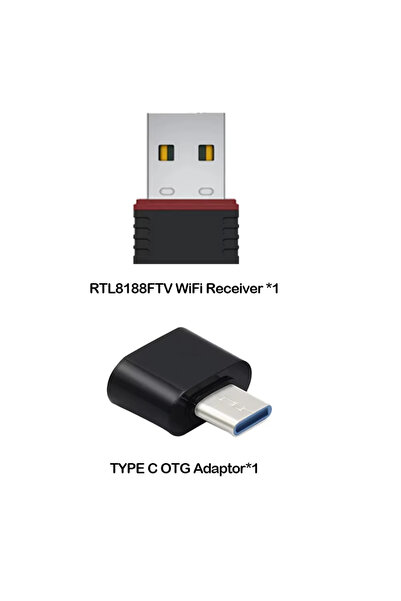 Choice WIFI and TYPEC-OTG New R36S (WiFi) RTL8188FTV USB Dongles and Type C O...