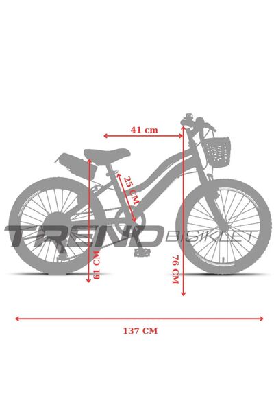 Trendbisiklet Retro Classic 20 Jant Shimano 6 Vitesli Hasır Sepetli Çocuk Bisikleti (6-9 Yaş) Pembe