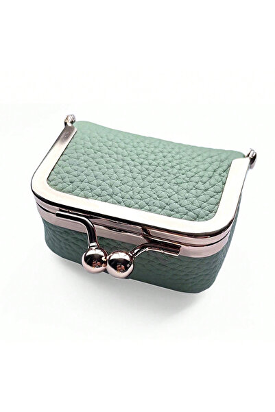 Choice5 KB439-Green. New Mini Women's Solid Color PU Leather Jewelry Box Can ...