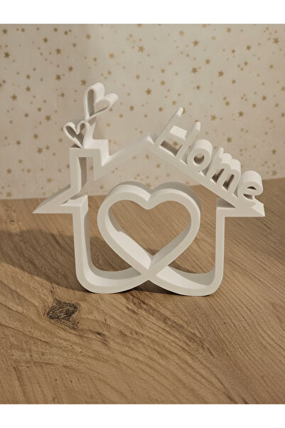 Home Yazılı Ev Dekorasyon Hediyelik - Dekoratif Biblo ve 3D Maket Obje