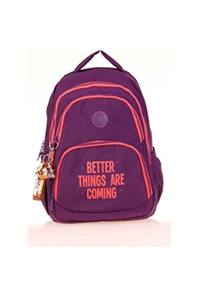KAUKKO Crazy Okul Sırt Çantası Purple K1678