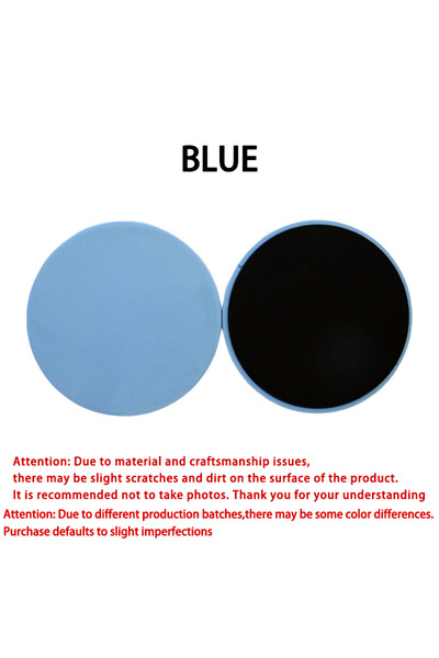 Choice3 BLUE 2PCS Fitness Core Sliders Exercise Gliding Discs Slider Full-Bod...