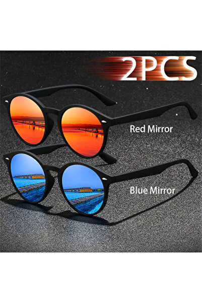 choice2 نظارات شمسية عصرية بيضاوية الشكل من RedMirror-BlueMirror، 2-3 قطع، لل...