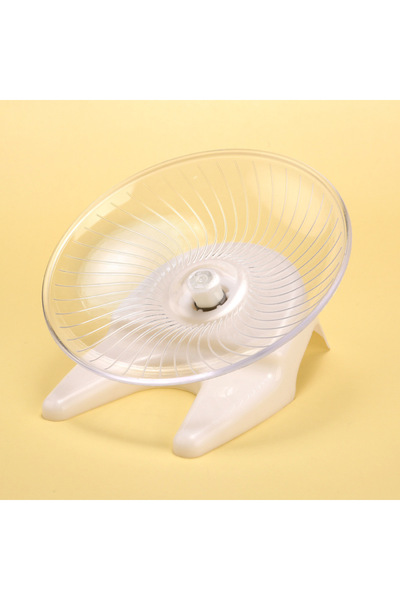 choice2 White 1PC Silent Flying Saucer Exercise Wheel Small Pet Wheel Ideal R...
