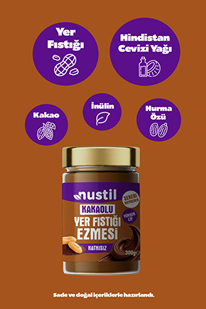 NUSTİL Kakaolu Yer Fıstığı Ezmesi 300g
