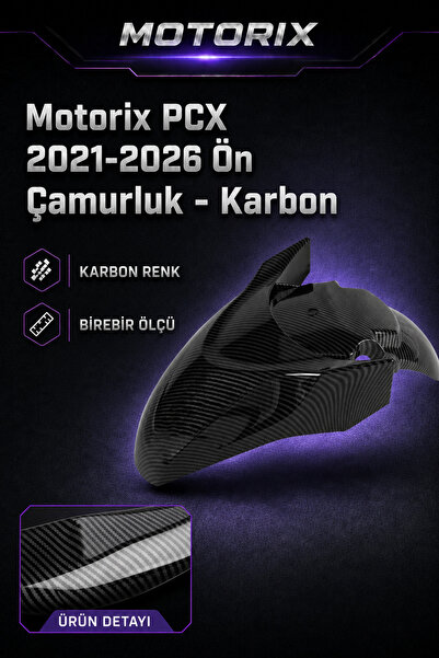 PCX 2021-2026 Ön Çamurluk - Karbon