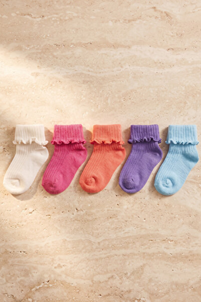 Katia&Bony Baby Girl Striped 5-Piece Socks