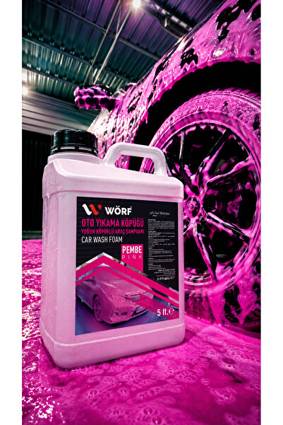 Pembe Oto Yıkama Köpüğü 5 Lt – Ultra Parlaklık & Yüksek Köpük Performansı