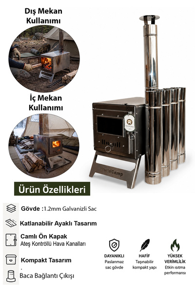 worldcamp Ekonomik Çadır Sobası
