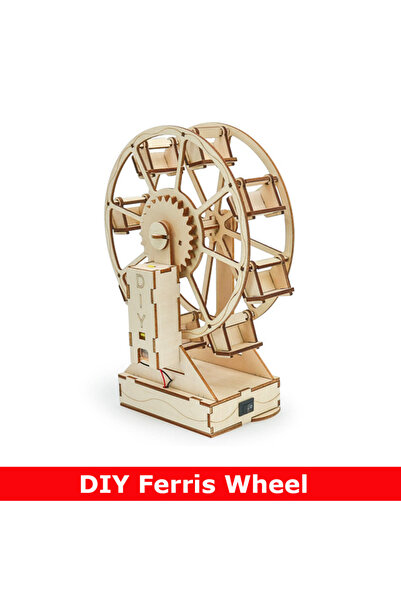 Choice Creative Electric Ferris Wheel DIY Science Set Wooden Puzzle Craft Tec...