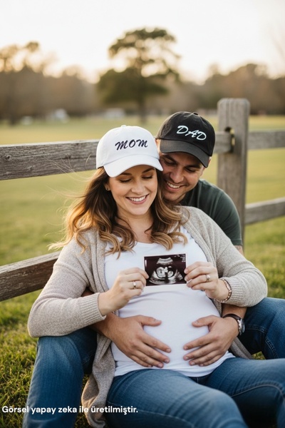 sf collection Mom & Dad Printed Black-White 2-Piece Double Combination Hat