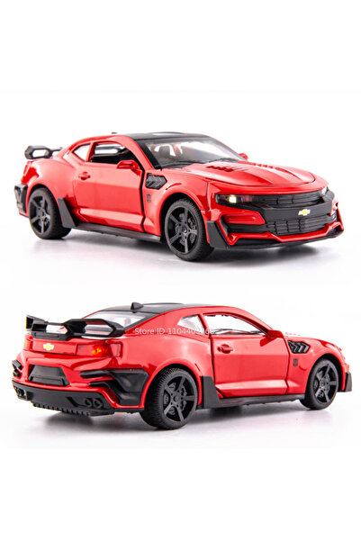 Choice Red 1:32 Scale Camaro Alloy Diecast Model Sports Car Toy Sound Light D...