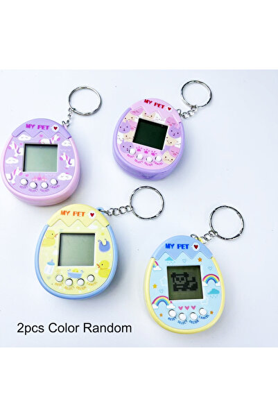 Choice 2pcs Random color 2Pcs Cute Cartoon Mini Handheld Electronic Pet Game ...