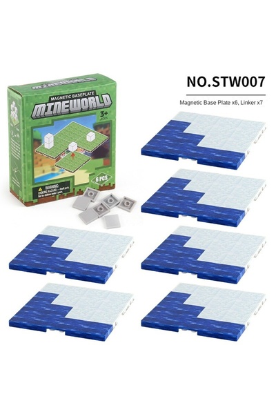 choice2 STW007 Magnetic Base Plate Variety Baseplates Match Mine World Magnet...