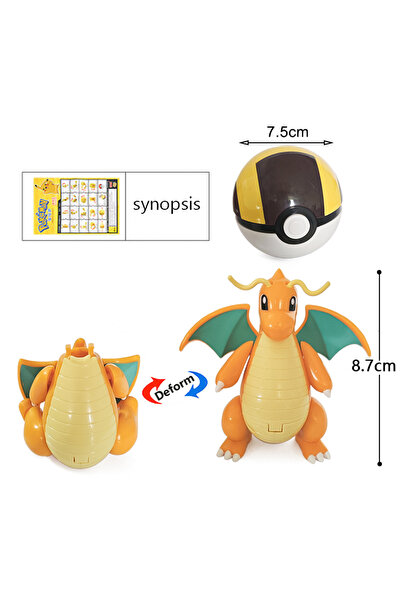 Choice9 15 High Quality Pokemon Ball Deformation Toy Pikachu Mewtwo Gyarados ...