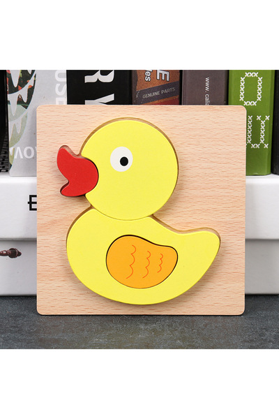 Choice 32 Baby High Quality 3D Wooden Puzzles Educational Cartoon Animals Ear...