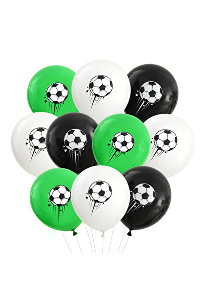 Choice 12 pcs 12pcs Soccer Party Latex Balloons 12" Football Print Helium Bal...