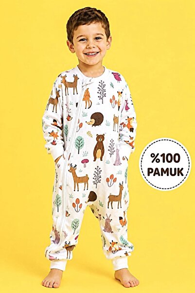 minikiti Fiber-Free Organic Winter Long Sleeve Double Layer 100% Cotton Flann...