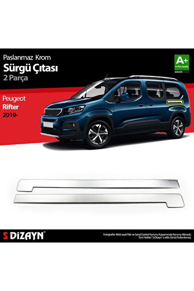 S Dizayn S-Dizayn Peugeot Rifter Krom Sürgülü Kapı Çıtası 2019 Üzeri 6918200