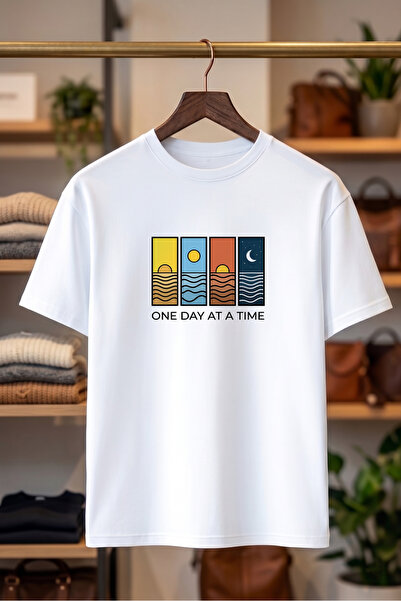 Unisex Regular Fit %100 Pamuk Bisiklet Yaka Premium Baskı Tişört