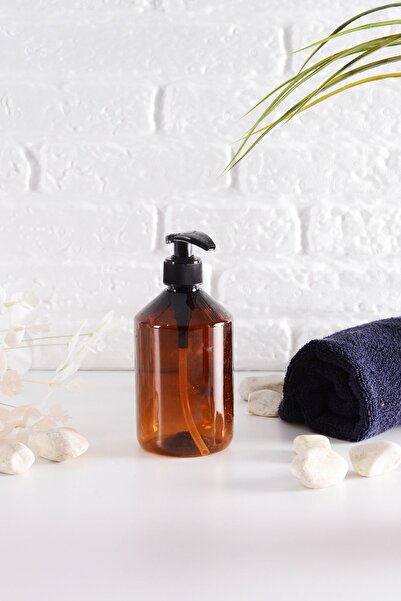 ANGDESİGN Amber Akrilik Sıvı Sabunluk •• Banyo & Mutfak İçin Tezgah Üstü Lavabo Bulaşık Deterjanlık || AKRİLİK || Sabunluk Pompalı Bulaşık Deterjanı Duş Jeli El Yıkama Deterjanlık Mutfak Dekorasyon Banyo Dekor