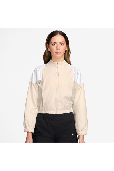Nike W NSW SHRUNKEN TRK JKT MOD IF0216-103 Εκρού