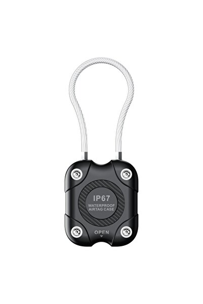 Choice1 black For Airtag Case-Compatible Waterproof Case With Steel Wire Cabl...