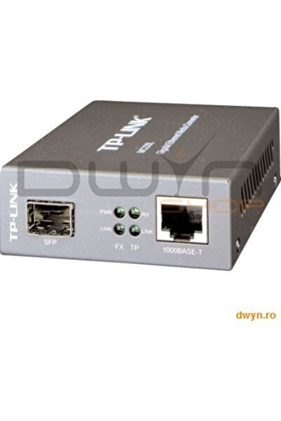 TP-LINK Convertor RJ45 1000M la slot SFP 1000M cu suport module MiniGBIC, mon...