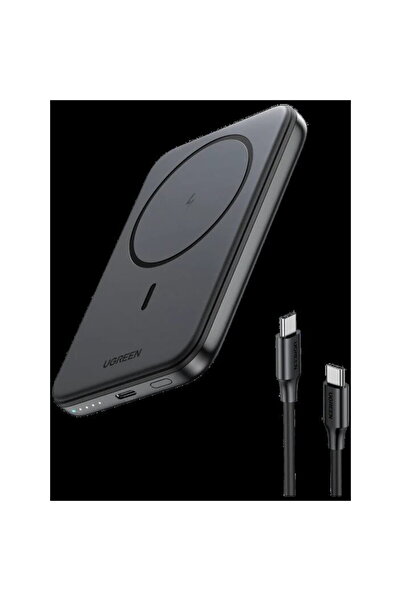 Ugreen Εξωτερική μπαταρία Μαγνητική 10.000 mAh, Ασύρματη, PD 20W, USB-C, Μαύρη
