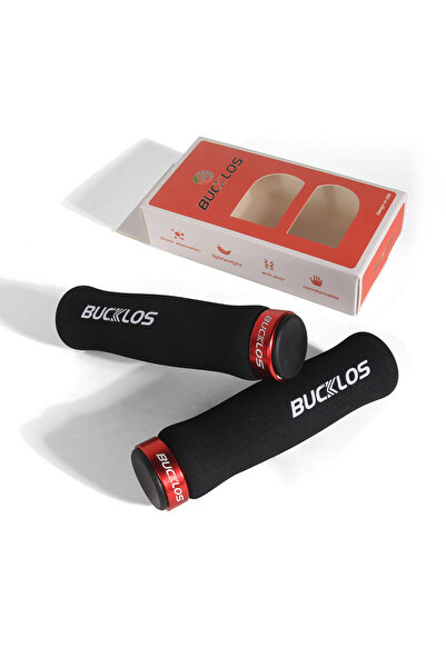 BUCKLOS Black Bicycle Grips MTB High Density Sponge Handlebar Cuffs Anti-skid...