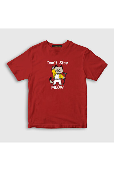 Presmono Unisex dečja crvena majica Meow Queen Freddie Mercury T-shirt 407791tt