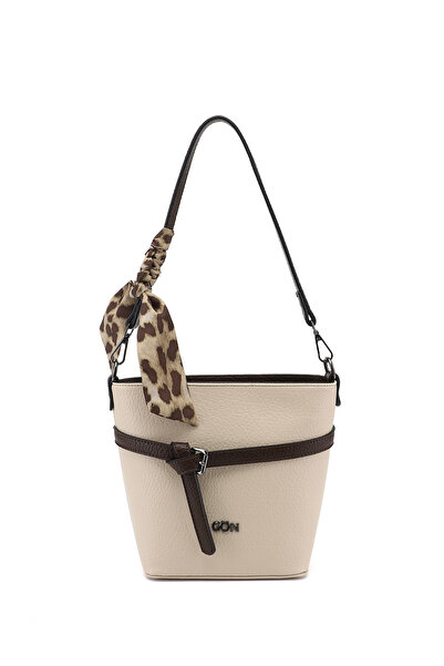 GÖNDERİ(R) Women's Beige Long Strap Shoulder Bag
