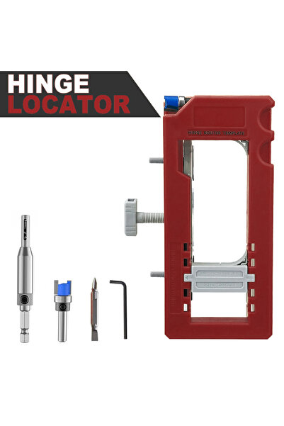 choice2 Red Door Hinge Jig Door Hinge Mortiser Hinge Installation Kit Door Hi...