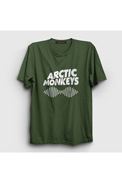 Presmono Unisex kaki navlaka Arctic Monkeys T-shirt 12743tt