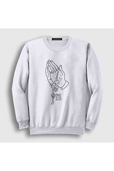Presmono Unisex bela majica Pray Panic! At The Disco 73172tt