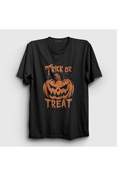 Presmono Unisex Black Trick or Treat Halloween Halloween T-Shirt 500920 Tt