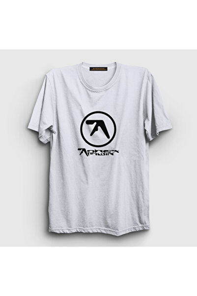 Presmono Aphex Twin Unisex White Logo T-Shirt - 438741 tt