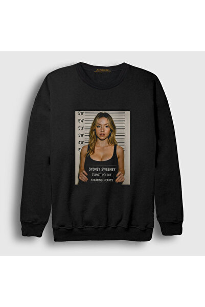 Presmono Unisex Black Stealing Hearts Sydney Sweeney Sweatshirt 594578Tt