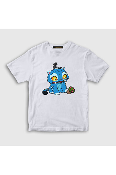 Presmono Unisex Kids White Blue Tiger V2 K Pop Demon Hunters T-Shirt 571099Tt