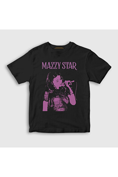 Presmono Unisex dečija crna koncertna muzika Mazzy Star T-shirt 536952tt