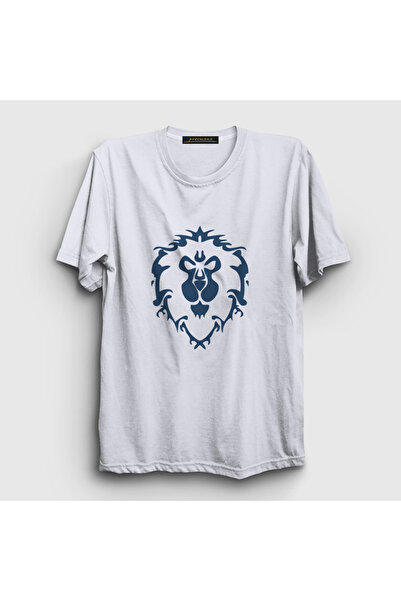 Presmono Унисекс бела мајица са логом савеза, World of Warcraft игра , T-shirt