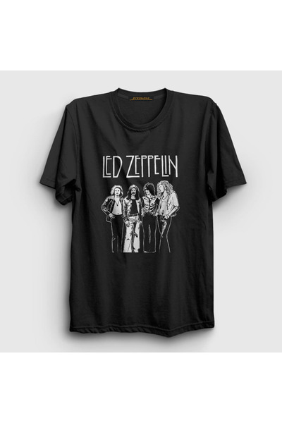 Presmono Led Zeppelin unisex crna T-shirt - 95463tt